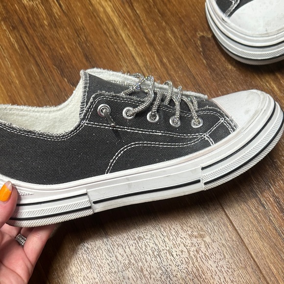 Very G Aman Lace Up Black and White Women's Sneakers - Picture 6 of 6